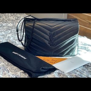 YSL Black on Black Medium LouLou - Firm Price